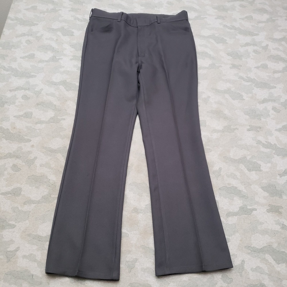 Vintage Sport Abouts Pants Mens 34x30 Gray Bootcut Western Wear Cowboy Rodeo